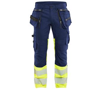 113011498933 Blaklader High Vis Hose Stretch marineblau gelb.jpg